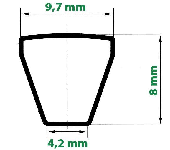 Schmalkeilriemen SPZ 1312 Lw AV 10 x 1325 La - 9,5 x 1325 La ummantelt V-Belt DIN 7753 / ISO 4184 | 680052 Schmalkeilriemen SPZ 1312 Lw AV 10 x 1325 La - 9,5 x 1325 La ummantelt V-Belt DIN 7753 / ISO 4184 | 680052